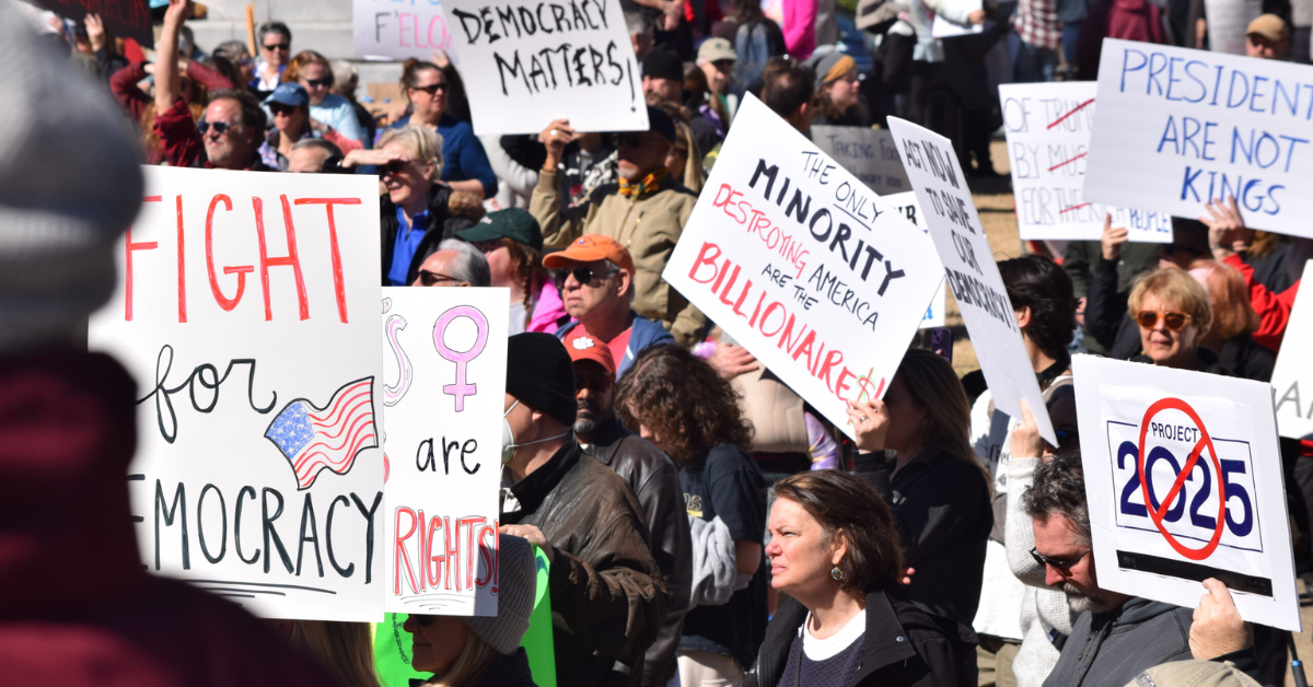 Presidents Day Protest in Columbia Brings Attention to Democracy and Civic Rights