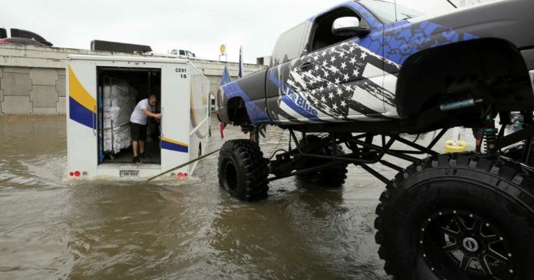 Texas Flooding Shows Power of Insane Lifted Truck That Defies Nature’s Force