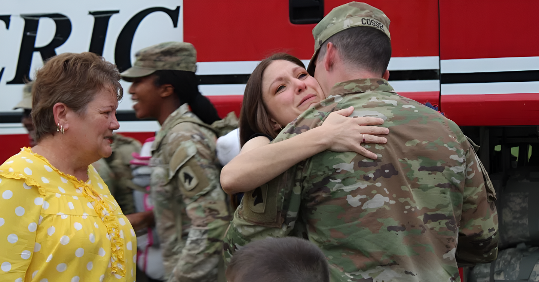 Lowa Families Say Emotional Farewell to 1,800 Soldiers in Moving Deployment Ceremony