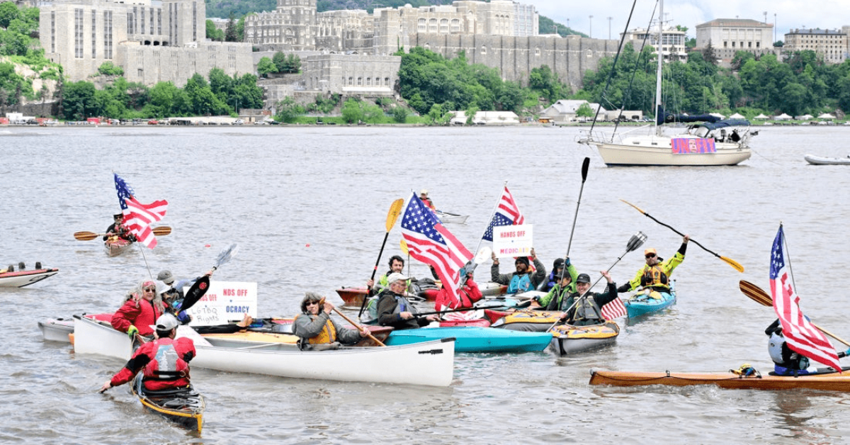 West Point Sees Significant Demonstration With Protesters Occupying Land and Water Spaces!