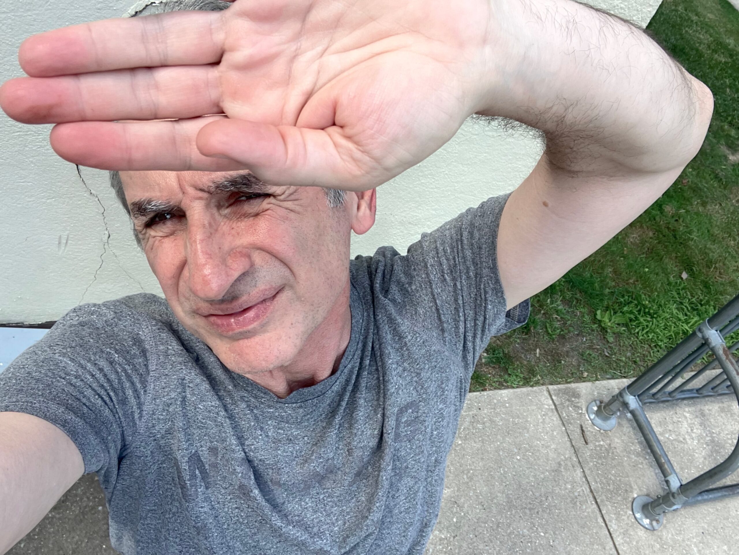 Seriously, Karim! It’s hot enough to fry a pork roll on the sidewalk