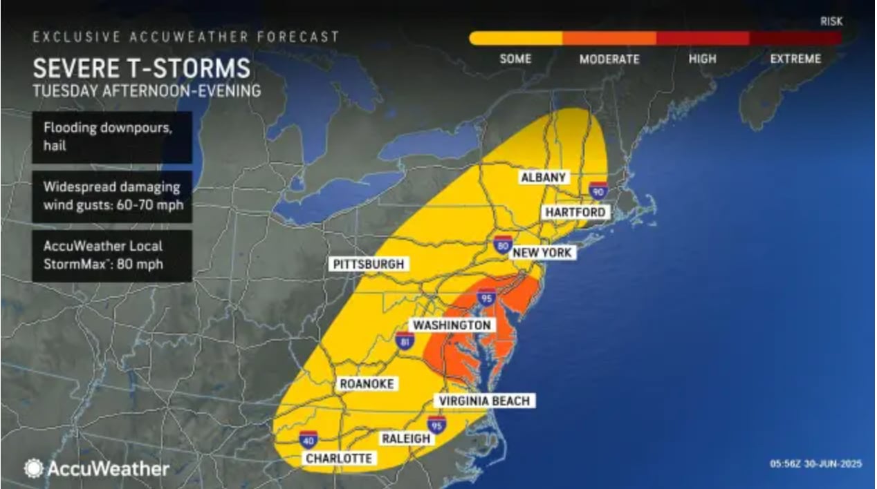 N.J. weather: Severe thunderstorms could bring hail, flash flooding Monday