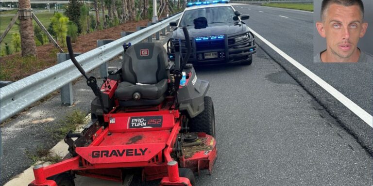 Florida Man Arrested for Allegedly Driving Lawn Mower Under the Influence on Highway